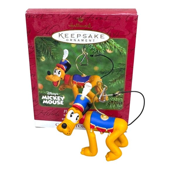 Disney Hallmark Keepsake Ornament Lot Goofy Toots The Tuba Pluto Winnie The Pooh - Picture 5 of 8